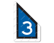 Supplementary sign left RS.. for pantograph signs (various) (RS306 - RS310) DOR KL3. Text as specified. Supplementary sign left RS.. for pantograph signs (various) (RS306 - RS310) DOR KL3. Text as specified.