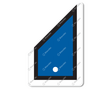 Supplementary sign right for pantograph signs (various) (RS 306 - RS 310) DOR KL3 Supplementary sign right for pantograph signs (various) (RS 306 - RS 310) DOR KL3