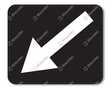 Arrow sign left DOR KL3 Arrow sign left DOR KL3