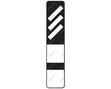 Reflector plate 3 diagonal stripes rectangular + 2 plates RS 251b DOR KL3 Reflector plate 3 diagonal stripes rectangular + 2 plates RS 251b DOR KL3
