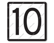 Speed sign RS 314 DOR KL3. Text as specified. Speed sign RS 314 DOR KL3. Text as specified.