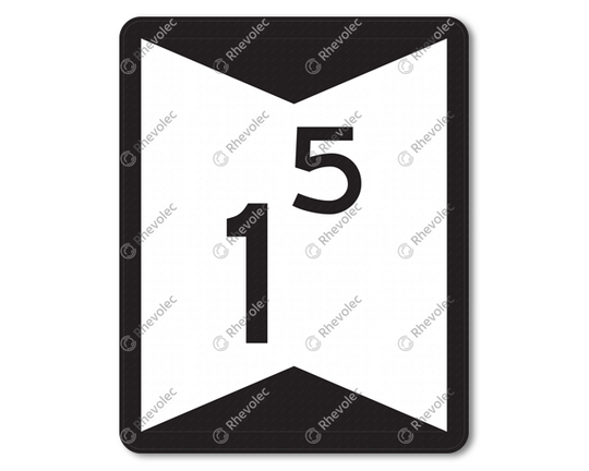 Advisory speed sign RS 282 DOR KL3. Text as specified. Advisory speed sign RS 282 DOR KL3. Text as specified.