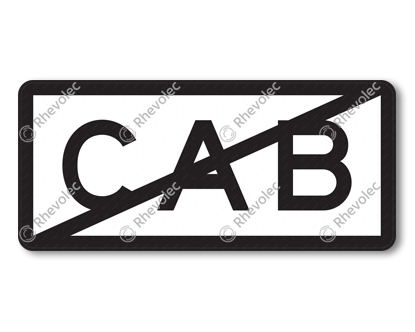 Sign end of ETCS cab signalling RS 337 (W/Z) DOR Sign end of ETCS cab signalling RS 337 (W/Z) DOR