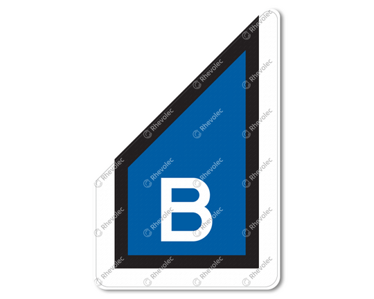 Supplementary sign right for pantograph signs (various) (RS 306 - RS 310) DOR KL3 Supplementary sign right for pantograph signs (various) (RS 306 - RS 310) DOR KL3