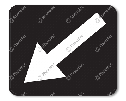 Arrow sign left DOR KL3 Arrow sign left DOR KL3