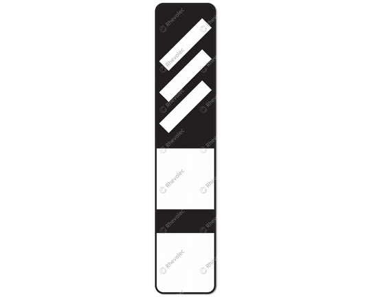 Reflector plate 3 diagonal stripes rectangular + 2 plates RS 251b DOR KL3 Reflector plate 3 diagonal stripes rectangular + 2 plates RS 251b DOR KL3