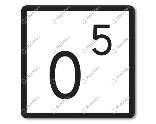 Speed sign RS 314 DOR KL3. Text as specified. Speed sign RS 314 DOR KL3. Text as specified.