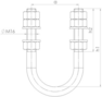 U-beugel M16 U-beugel M16