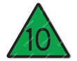 Line speed sign RS 316 DOR KL3. Text as specified. (2)