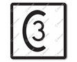 Speed sign for freight trains RS 335 DOR KL3. Text as specified.