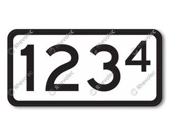 Onderbord RS 226a DOR. Opschrift volgens opgave.