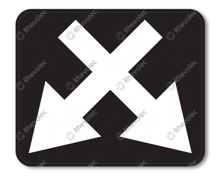 Arrow sign both tracks DOR KL3
