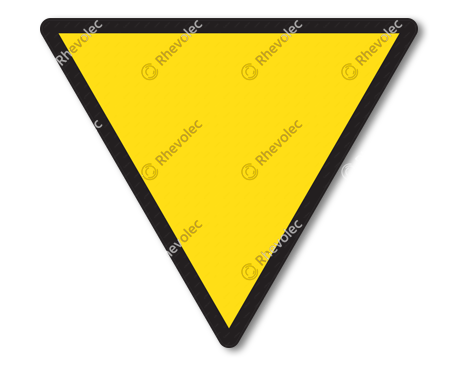 Speed reduction sign for level crossing RS 226a DOR KL3. Text as specified.