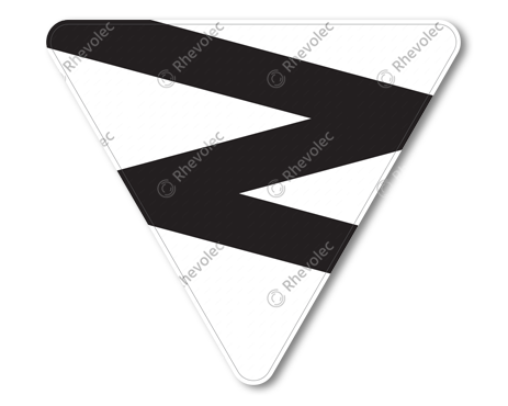 Triangular zig-zag sign DOR KL3